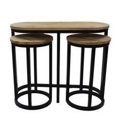 HSM Collection Ensemble de tables d'appoint 3 pcs