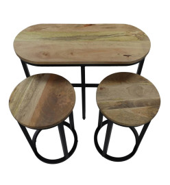 HSM Collection Ensemble de tables d'appoint 3 pcs