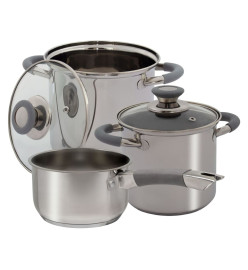 Eurotrail Ensemble de batterie de cuisine 3 pcs Dunbar inox