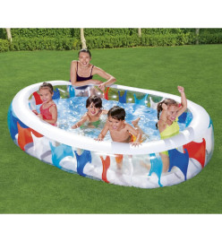 Bestway Piscine familiale elliptique 229x152x51 cm 542 L