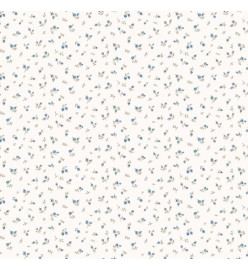 Noordwand Papier peint Blooming Garden 6 Little Roses Blanc et bleu