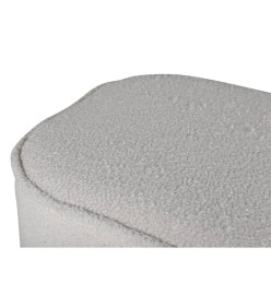 Venture Home Pouf Piff 44x44x41 cm Teddy Blanc