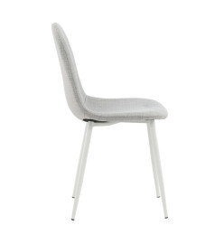 Venture Home Chaises à manger lot de 2 Polar polyester gris/blanc