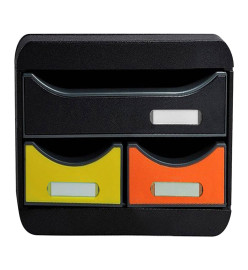 Exacompta Set de tiroirs de bureau Small-Box Harlequin avec 3 tiroirs