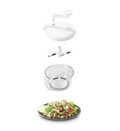 Metaltex Moulin alimentaire 4 pcs 3-en-1 Torpedo