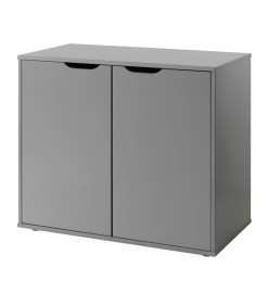 Vipack Armoire de rangement à 2 portes Pino Bois Gris