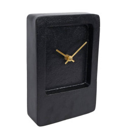 Gifts Amsterdam Horloge de bureau Aluminium Noir 14,5x5x21,5 cm