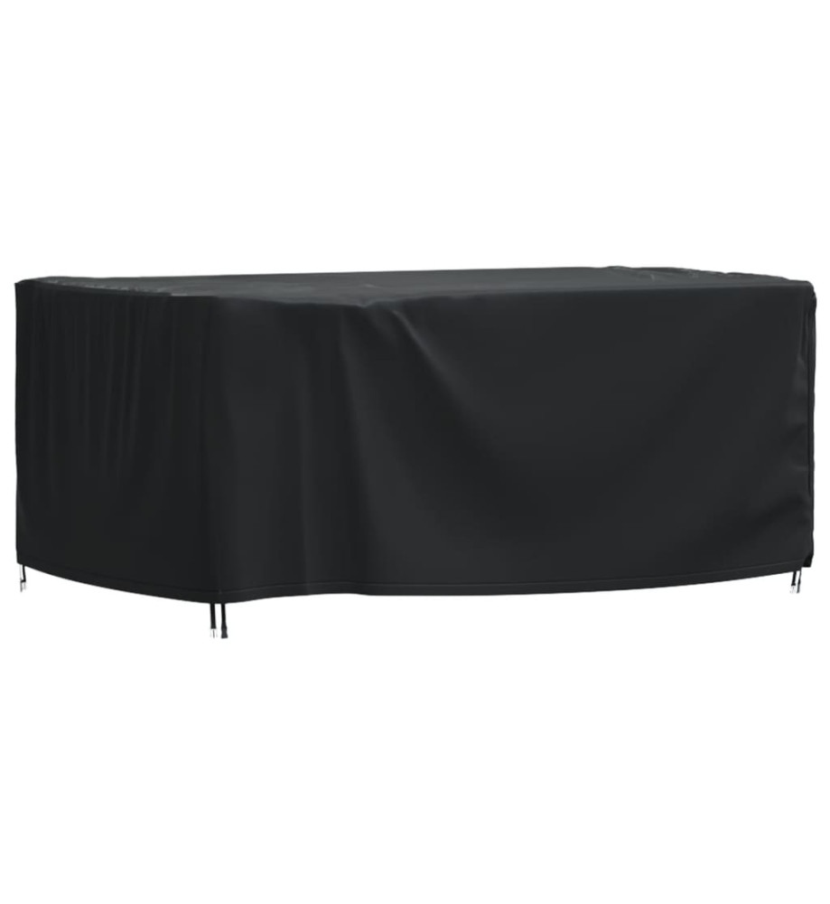 Housse de salon de jardin noir 172x113x73 cm imperméable 420D