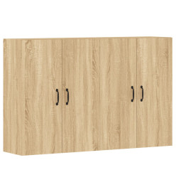 Armoires murales 2 pcs chêne sonoma bois d'ingénierie