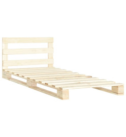 Cadre de lit de palette Bois de pin massif 100 x 200 cm
