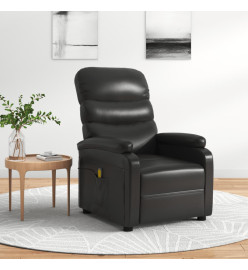 Fauteuil de massage Noir Similicuir