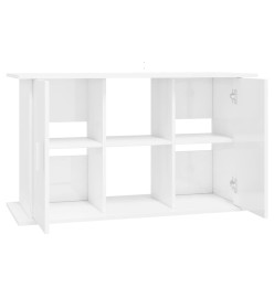 Support d'aquarium blanc brillant 101x41x58cm bois d'ingénierie