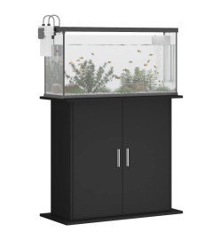 Support pour aquarium noir 81x36x73 cm bois d'ingénierie