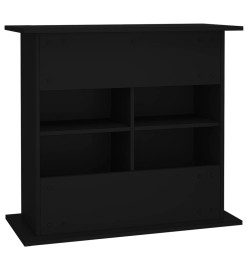 Support pour aquarium noir 81x36x73 cm bois d'ingénierie