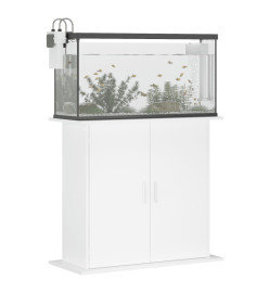 Support pour aquarium blanc 81x36x73 cm bois d'ingénierie