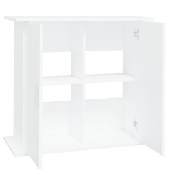 Support pour aquarium blanc 81x36x73 cm bois d'ingénierie