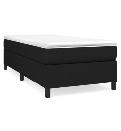Lit à sommier tapissier avec matelas Noir 90x200 cm Tissu