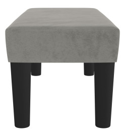 Banc Gris clair 70x30x30 cm Velours