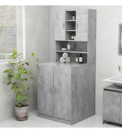 Meuble pour machine à laver Gris béton 70,5x25,5x90 cm