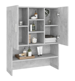 Meuble pour machine à laver Gris béton 70,5x25,5x90 cm