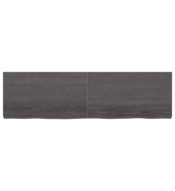 Dessus de bureau gris foncé 180x50x6 cm bois chêne traité