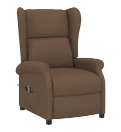 Fauteuil inclinable électrique Marron Tissu