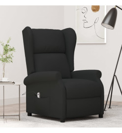 Fauteuil inclinable électrique à oreilles noir tissu