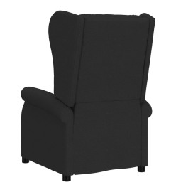 Fauteuil inclinable électrique à oreilles noir tissu