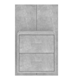 Tables de chevet murales 2 pcs Gris béton