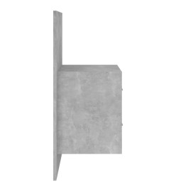 Tables de chevet murales 2 pcs Gris béton