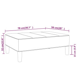 Repose-pied Vert foncé 78x56x32 cm Velours