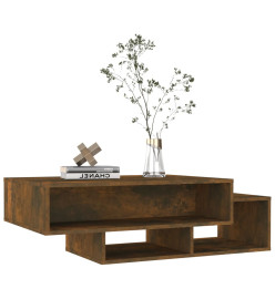 Table basse Chêne fumé 105x55x32 cm Bois d'ingénierie