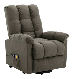 Fauteuil de massage Taupe Tissu