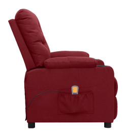 Fauteuil de massage Rouge bordeaux Tissu