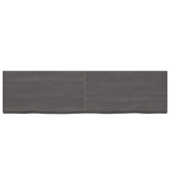 Dessus de bureau gris foncé 220x60x6 cm bois chêne traité