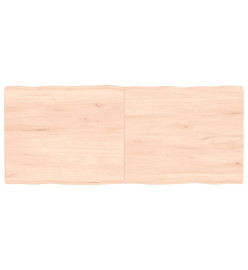 Dessus de table bois chêne massif non traité bordure assortie