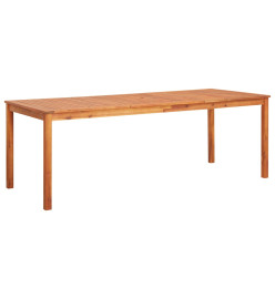 Table de jardin 215x90x74 cm Bois d'acacia massif