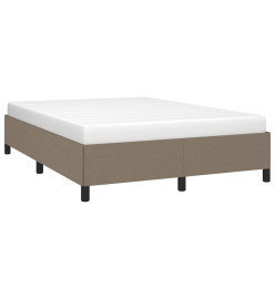 Cadre de lit Taupe 140x190 cm Tissu