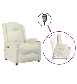 Fauteuil Crème Similicuir