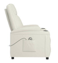 Fauteuil Crème Similicuir