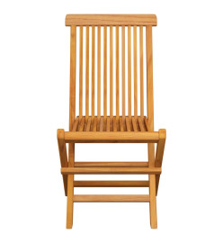 Chaises pliables de jardin 6 pcs Bois de teck solide