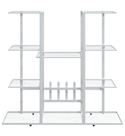 Jardinière 94,5x25x89 cm Blanc Fer