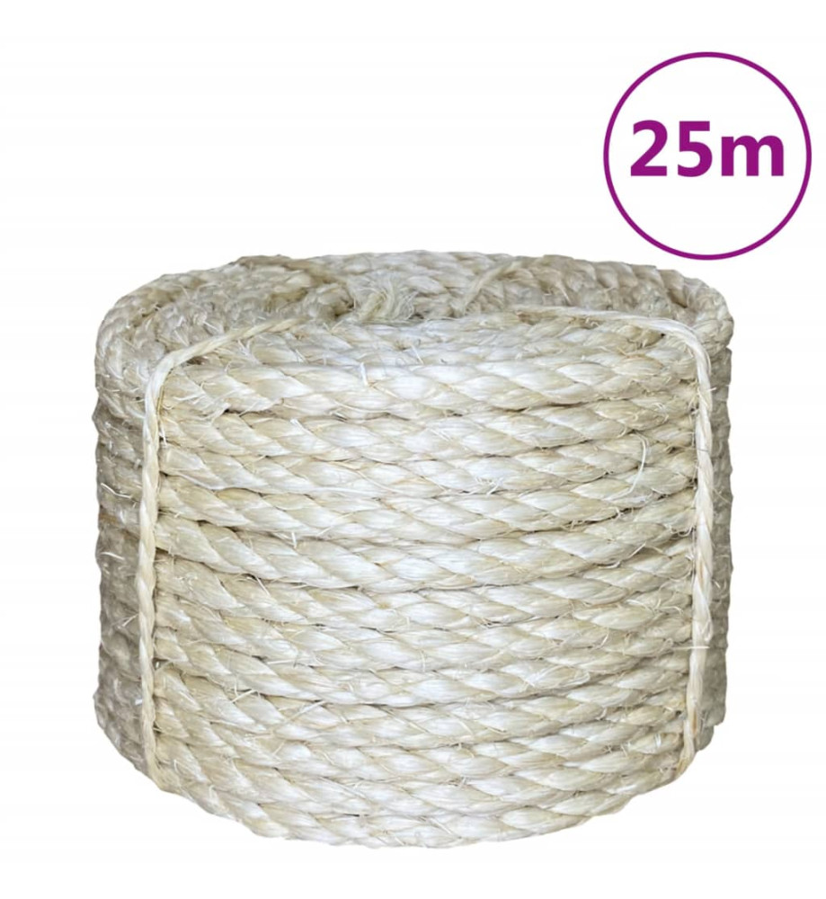 Corde 100 % sisal 8 mm 25 m