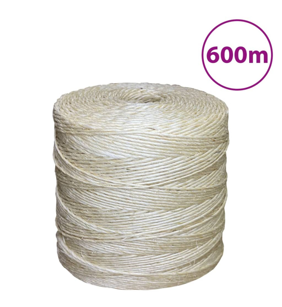 Corde 100 % sisal 2 mm 600 m