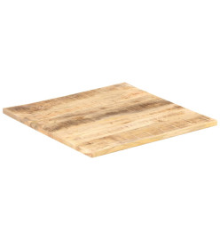 Dessus de table Bois de manguier solide 25-27 mm 80x80 cm