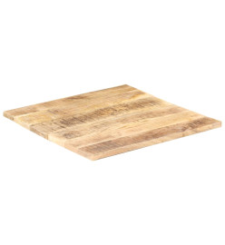 Dessus de table Bois de manguier solide 25-27 mm 80x80 cm