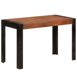 Table à dîner marron miel 120x60x76 cm bois de manguier massif