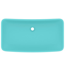 Lavabo de luxe rectangulaire Vert clair mat 71x38 cm Céramique