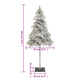 Sapin de Noël artificiel avec neige floquée 180 cm