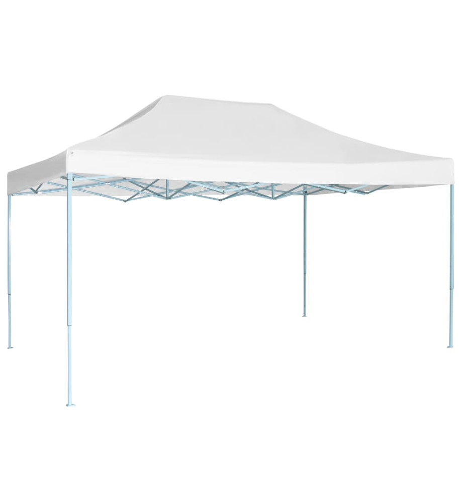 Tente de réception pliable 3x4,5 m Blanc